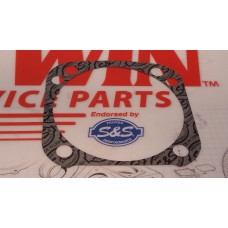 S&S Cycle Gasket,Base,Stock Pattern,.018",4-1/8",Graphite,1999-up bt,2 Pack 930-0101